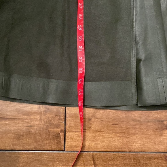 COS Dark Green Maxi Leather Skirt Size 34 - Picture 12 of 12